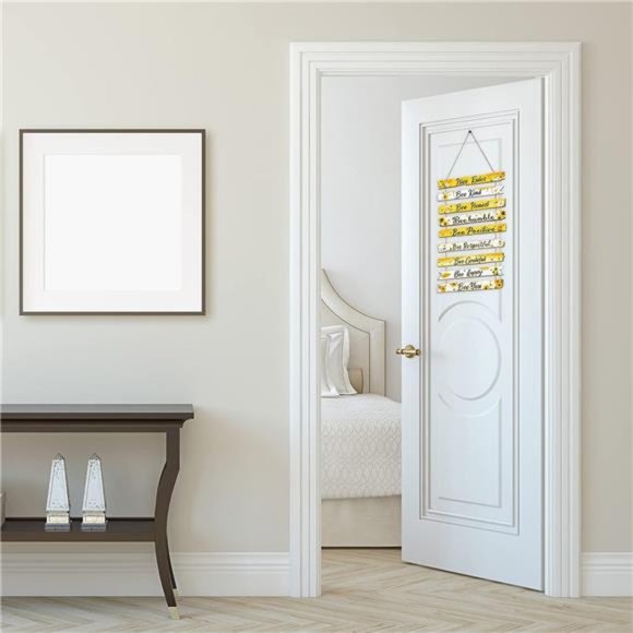 Humble Bee Sign Hive Rules Plaque Gift Christmas Bee Wall Ornament for Xmas Home - Picture 7 of 7